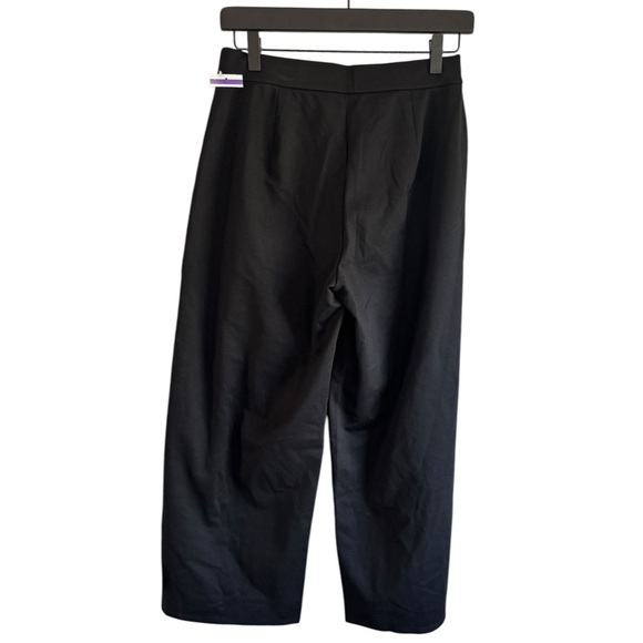 Eileen Fisher Tencel Ponte Cropped Wide-Leg Pant XS Black - Picture 3 of 7
